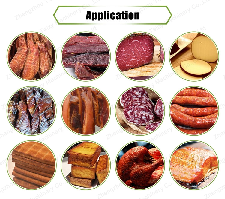 Industrial Fish Sausage Meat Food Commercial Cold Smoke Oven Smokehouse Machine Electric Smoker for Fruit Vegetable