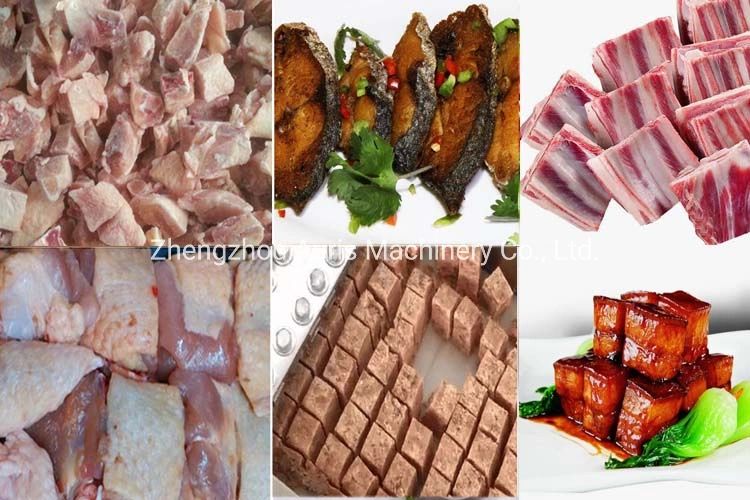 Best Quality Frozen Chicken Meat Cutter Machine Fresh Meat Cubes Slicing Dicing Chopping Machine